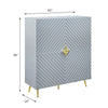 ACME Gaines Gray High Gloss Cabinet Model AC01032