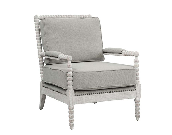 ACME Saraid Gray Linen & Light Oak Accent Chair Model AC01164