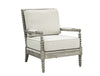 ACME Saraid Beige Linen & Gray Oak Accent Chair Model AC01165