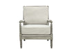 ACME Saraid Beige Linen & Gray Oak Accent Chair Model AC01165