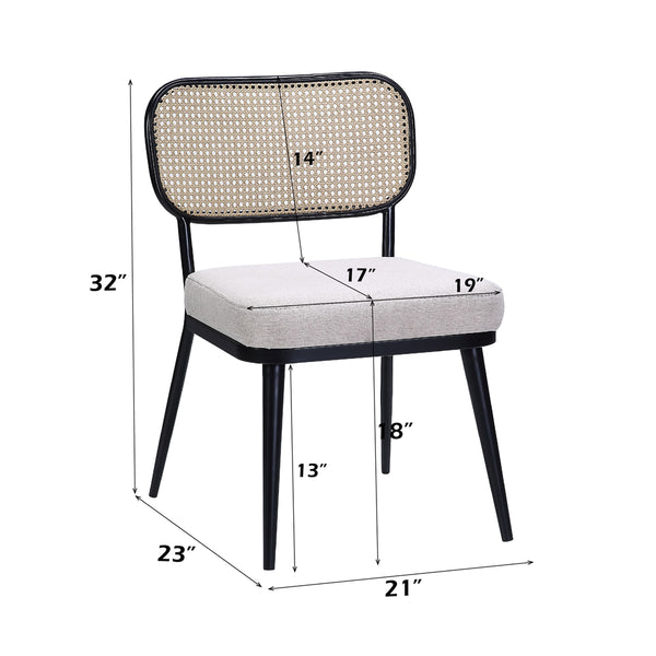 ACME Colson Black 3 Pcs Table & Chairs Set Model AC01169