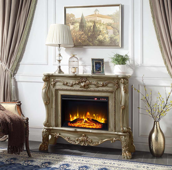 ACME Dresden Gold Patina Fireplace Model AC01308
