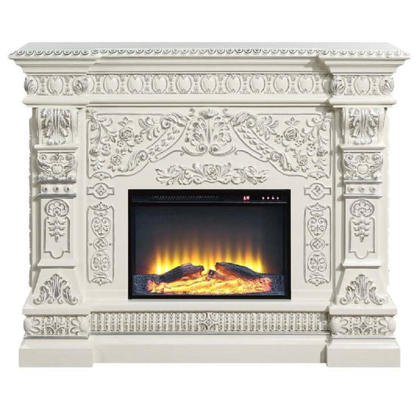 ACME Vanaheim Antique White Fireplace Model AC01617