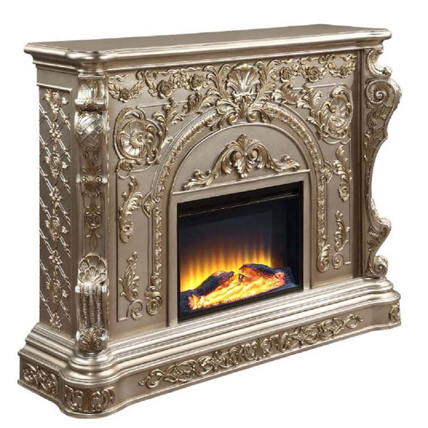 ACME Danae Antique Silver Fireplace Model AC01618
