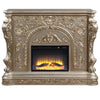 ACME Danae Antique Silver Fireplace Model AC01618