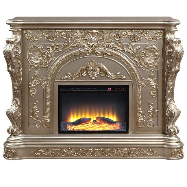 ACME Danae Antique Silver Fireplace Model AC01618