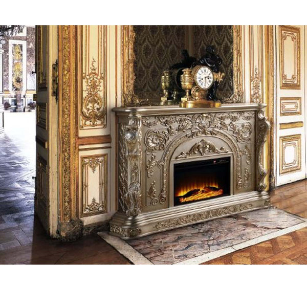 ACME Danae Antique Silver Fireplace Model AC01618