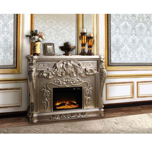 ACME Sorina Antique Silver Fireplace Model AC01619