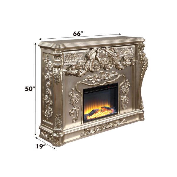 ACME Sorina Antique Silver Fireplace Model AC01619