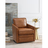 ACME Rocha Brown Leather Aire Accent Chair with Swivel Model AC01886