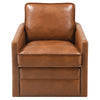 ACME Rocha Brown Leather Aire Accent Chair with Swivel Model AC01886