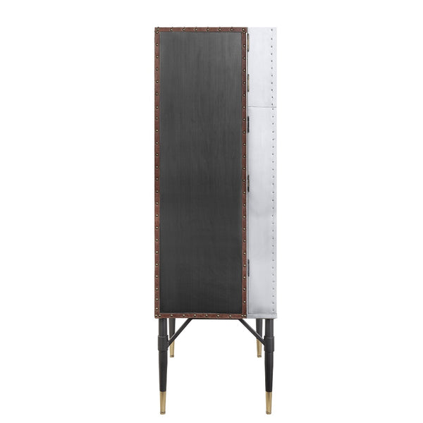 ACME Yoela Aluminum Wine Cabinet Model AC01996