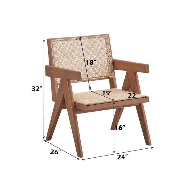 ACME Velentina Rattan & Natural Accent Chair Model AC02375