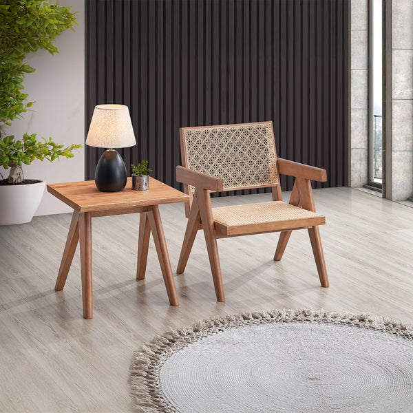 ACME Velentina Natural End Table Model AC02376