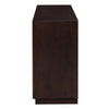 ACME Geranio Metallic Silver & Walnut Console Cabinet Model AC02502