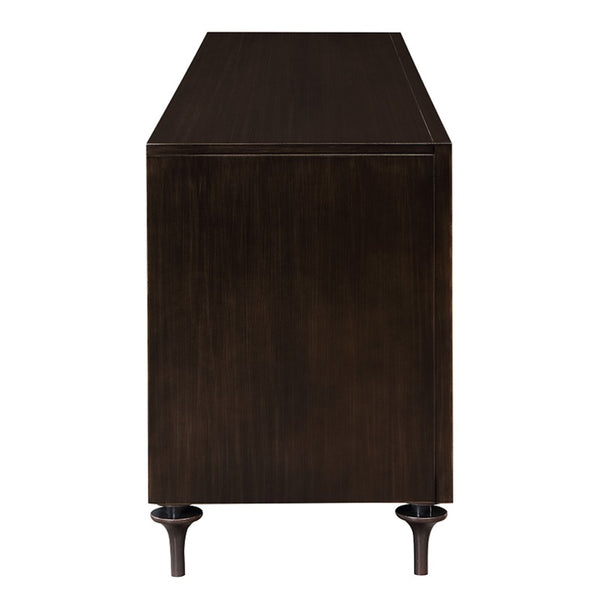ACME Diya Forged Bronze & Espresso Console Cabinet Model AC02503