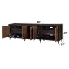 ACME Diya Forged Bronze & Espresso Console Cabinet Model AC02503