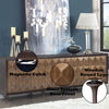 ACME Diya Forged Bronze & Espresso Console Cabinet Model AC02503