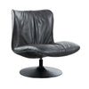 ACME Piotr Black Top Grain Leather Accent Chair with Swivel Model AC02581