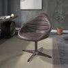 ACME Pipino Antique Ebony Top Grain Leather Accent Chair with Swivel Model AC02582