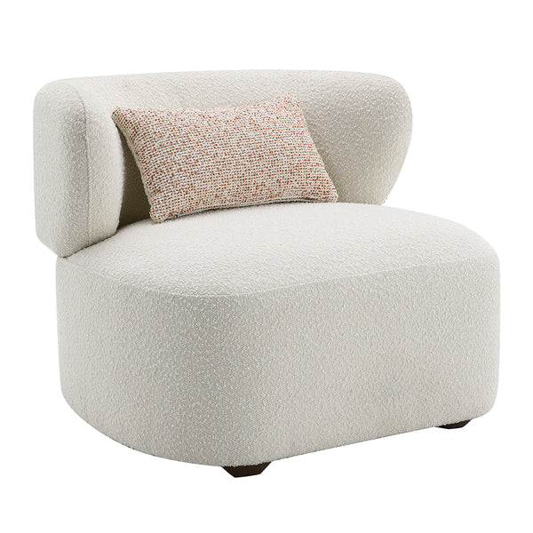 ACME Darius Beige Boucle Accent Chair with Pillow Model AC02589