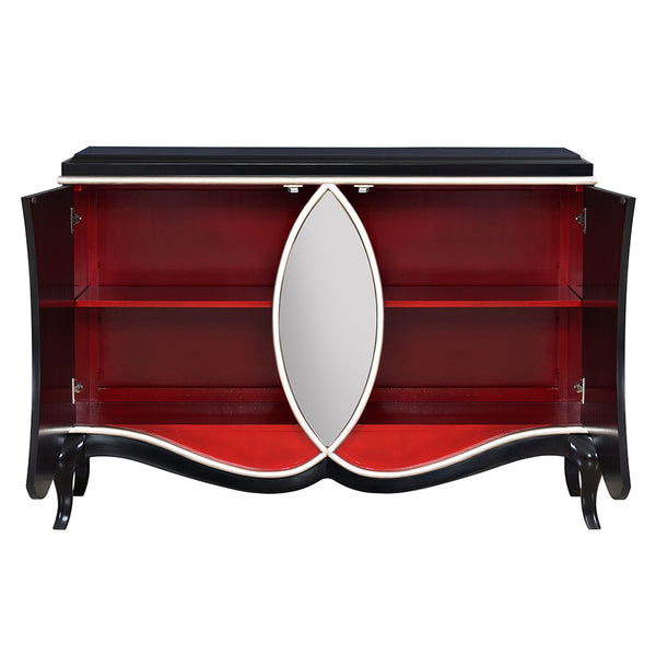 ACME Ashor Black Console Cabinet Model AC02599