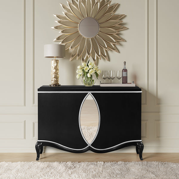 ACME Ashor Black Console Cabinet Model AC02599