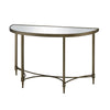 ACME Aditya Mirrored & Antique Brass Console Table with Mirror Model AC02737