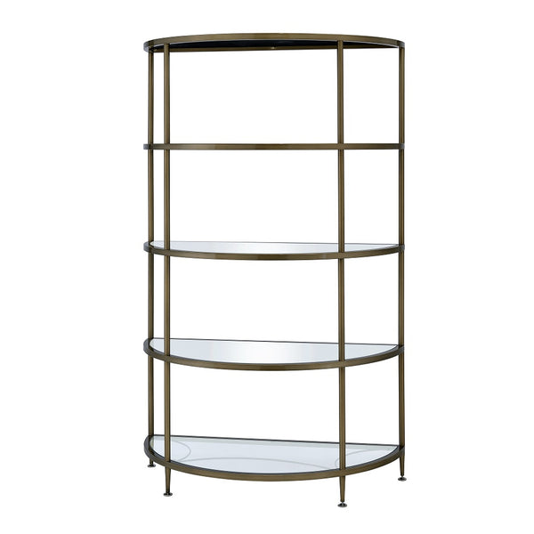 ACME Aditya Mirrored & Antique Brass Rack Model AC02738