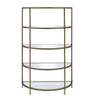 ACME Aditya Mirrored & Antique Brass Rack Model AC02738