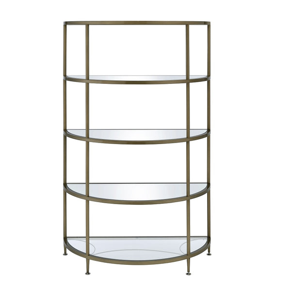 ACME Aditya Mirrored & Antique Brass Rack Model AC02738