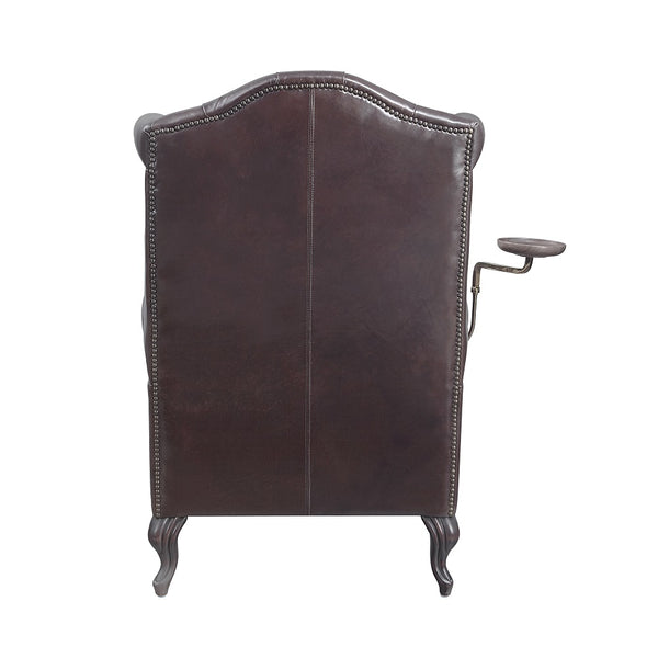 ACME Pino Vintage Brown Top Grain Leather Accent Chair Model AC02994