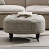 ACME Upendo Pattern Fabric Ottoman with Casters Model AC03000