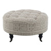 ACME Upendo Pattern Fabric Ottoman with Casters Model AC03000