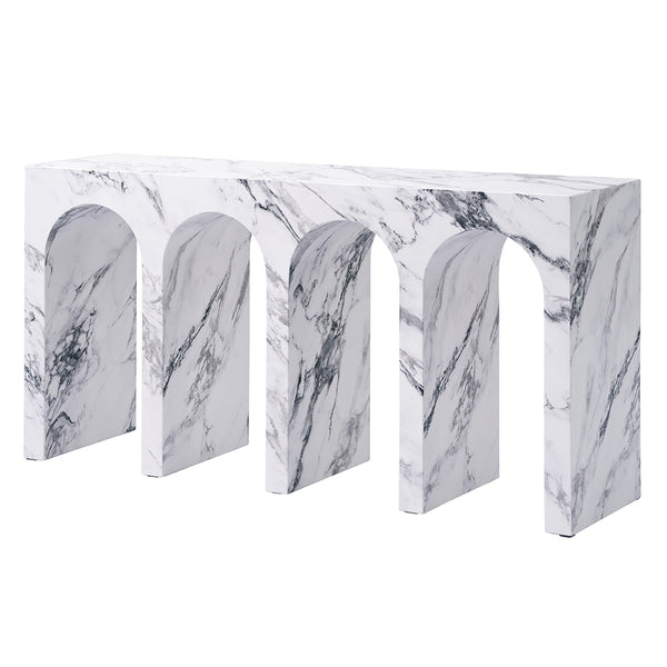 ACME Fritzy Engineered Stone Console Table Model AC03129