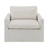 ACME Naveen Ivory Fabric Swivel Chair with Pillow Model AC03142