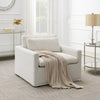 ACME Naveen Ivory Fabric Swivel Chair with Pillow Model AC03142