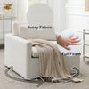 ACME Naveen Ivory Fabric Swivel Chair with Pillow Model AC03142