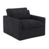ACME Naveen Dark Gray Fabric Swivel Chair with Pillow Model AC03143