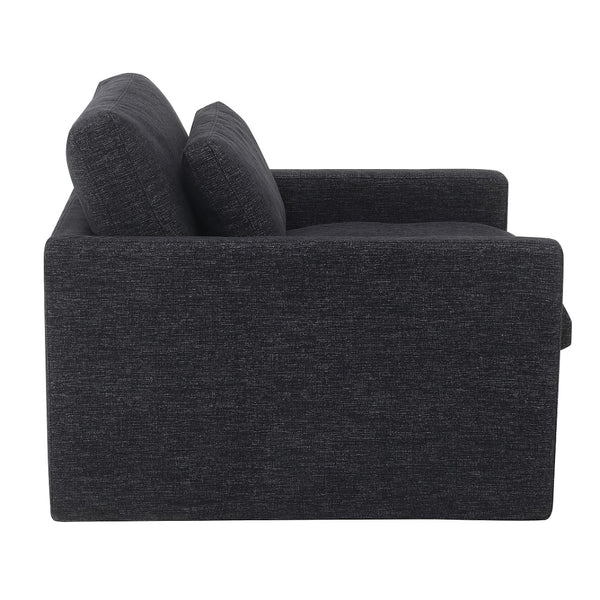 ACME Naveen Dark Gray Fabric Swivel Chair with Pillow Model AC03143