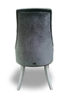Charlotte Grey Velour & White High Gloss Dining Chair (Set Of 2) Model VGUNAC031-GRYWHT