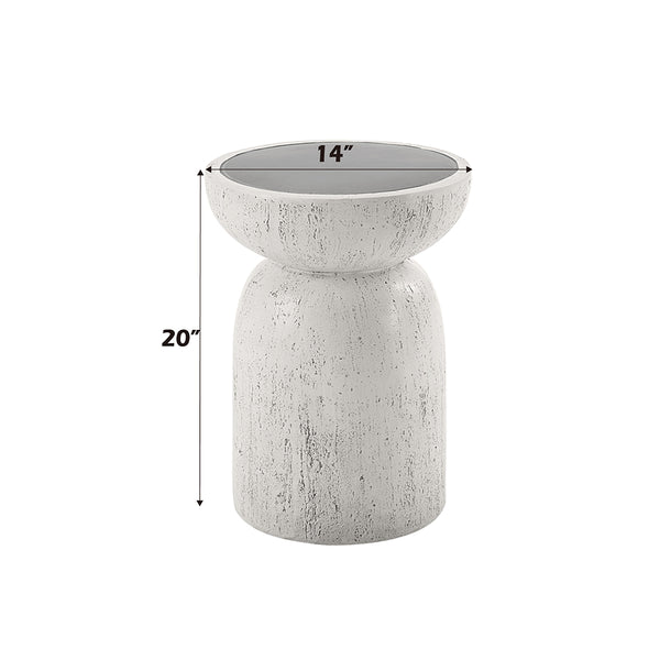 ACME Dylana Natural Gray Accent Table Model AC03781