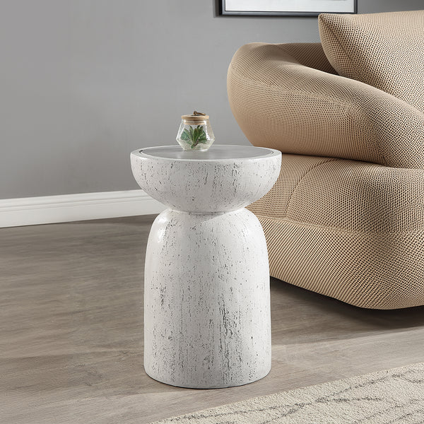 ACME Dylana Natural Gray Accent Table Model AC03781