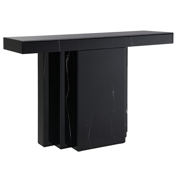 ACME Drisana Black Mirrored Console Table Model AC03870