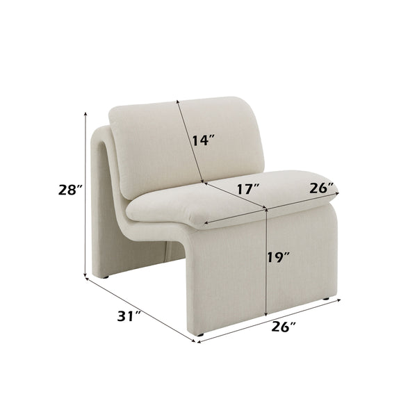 ACME Jaeda Ivory Boucle Accent Chair Model AC04552