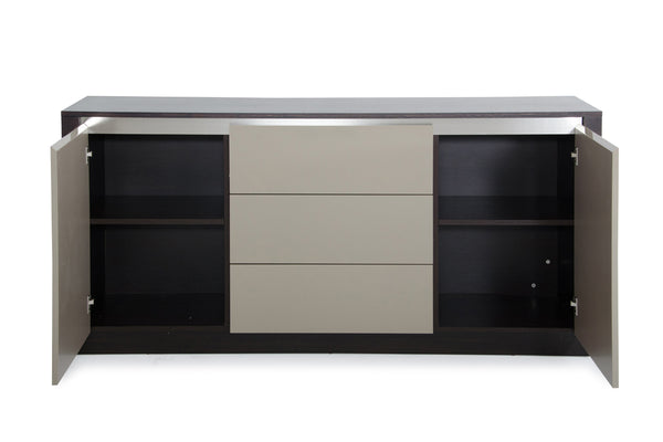 Caligari Modern Oak & Grey Gloss Buffet