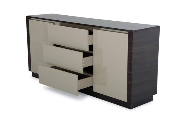 Caligari Modern Oak & Grey Gloss Buffet