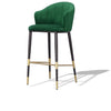 Modrest Adak Modern Glam Green With Black & Gold Barstool Model VGEUMC-9701CH-BS