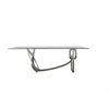 Modrest Adelaide Modern Stainless Steel & Glass Dining Table Model VGVCT1301S