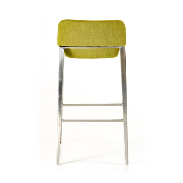 Modrest Adhil Mid Century Green Fabric Bar Stool Model VGOBA105-F-GRN